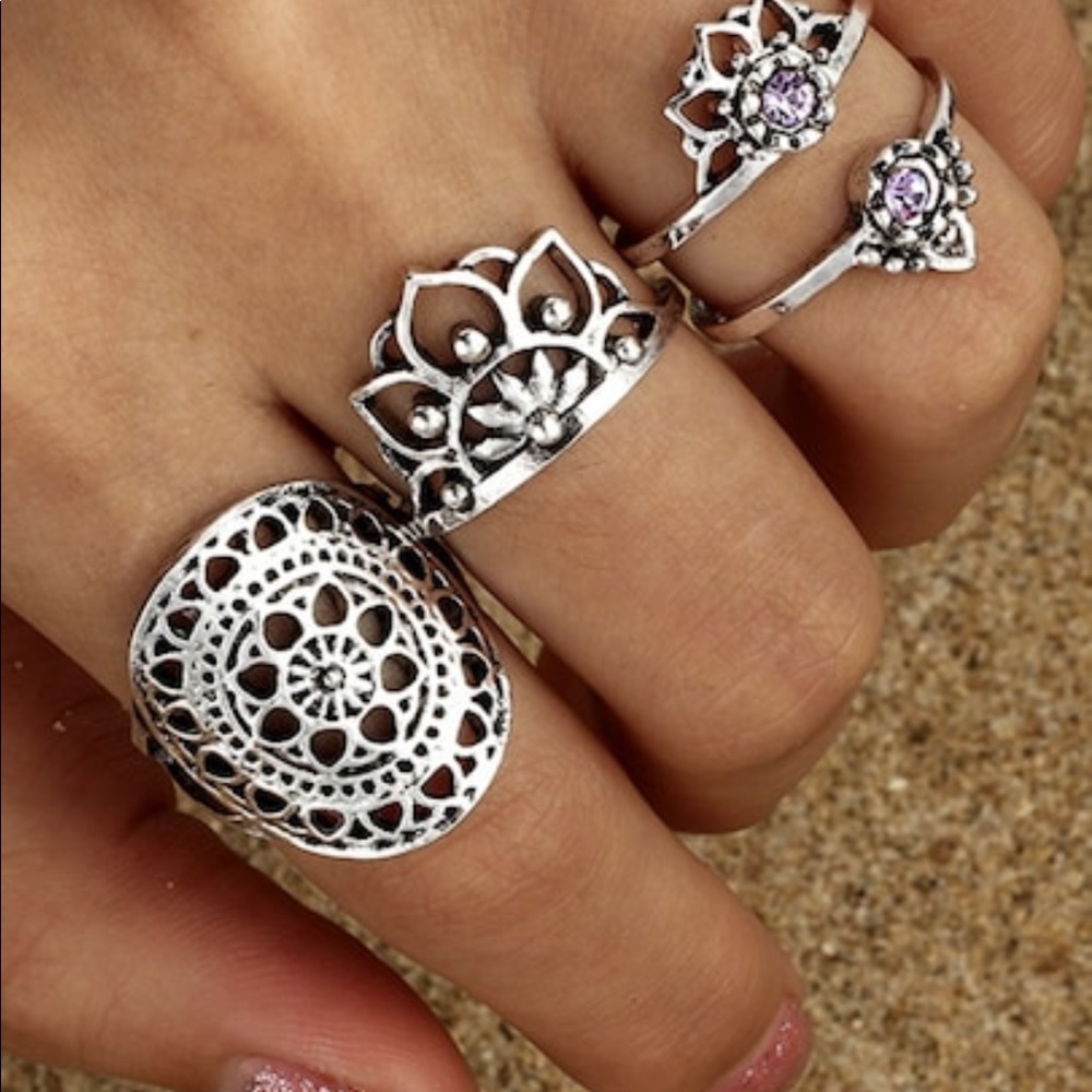 4 piece ring set